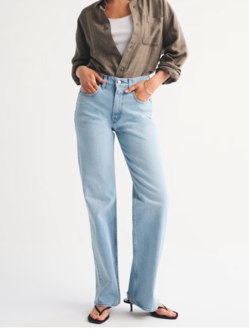 Abercrombie & Fitch Light 90s relaxed straight jeans